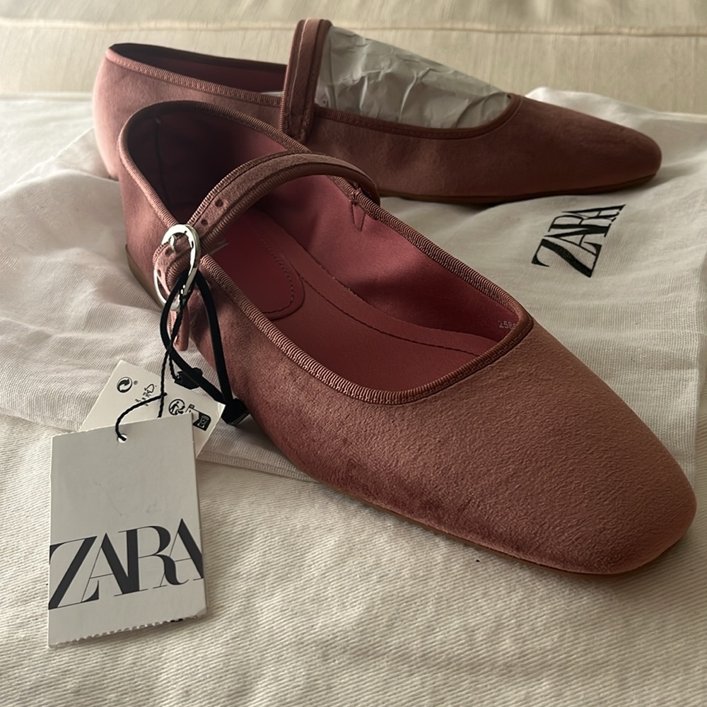 Zara bran new ballet flats